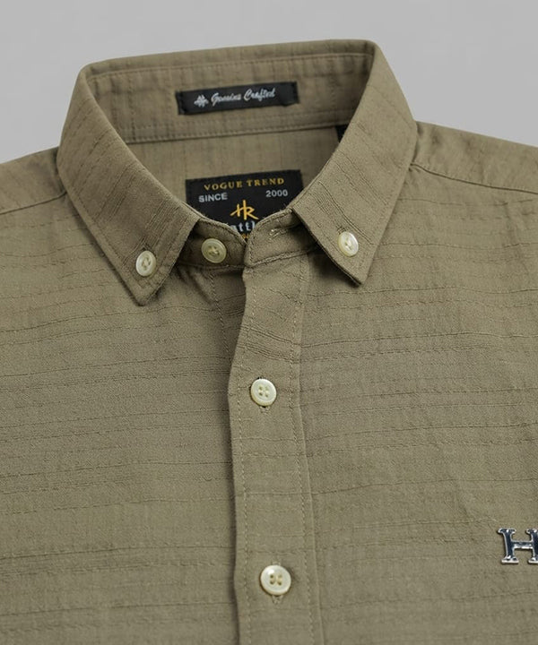 Men's Casual Shirt - Shc-1680 Green (ORG-H)