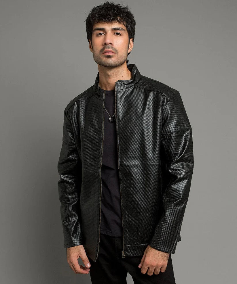 Leather Jacket - Tex Black