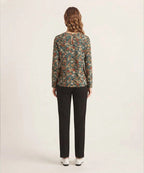 Women Western Floral Multi Printed Top LSH-0106