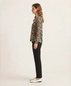 Women Western Floral Multi Printed Top LSH-0106