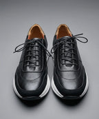 Leather Casual Sneakers Fw-0171 Black