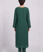 Women's Eastern Green Embroidered 2-Piece Suit 0006