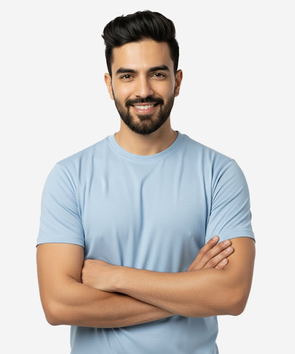 Men’S Basic T-Shirt – Sky Tsh-5919 - Sky - View 2