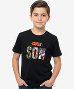 HR clothing Kids Super Son Tee's - Black BTS-1899