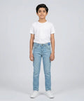 Boys Ice-Blue Stretch Denim Jeans- Bjp-0263