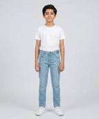 Boys Ice-Blue Stretch Denim Jeans- Bjp-0263