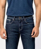 Men's Denim Straight Fit- Blue JP-2232 - Blue - View 2