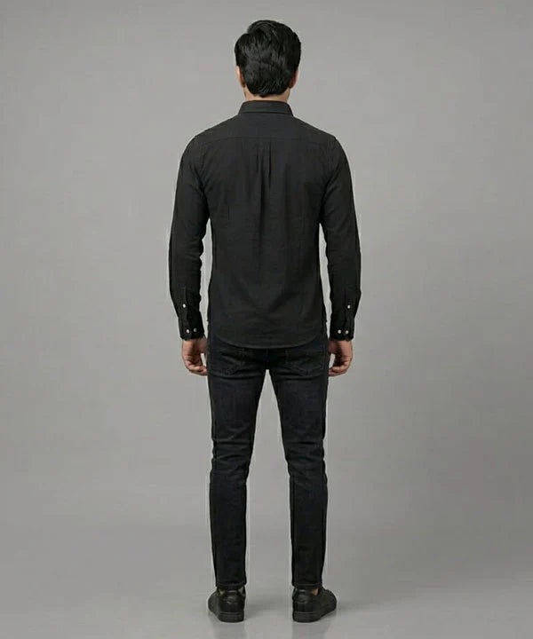 Men's Casual Shirt - Shc-1699 Black