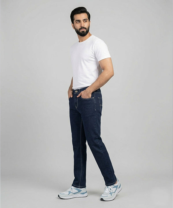 Men's Denim Smart Baggy- JP-2206 Navy - Navy - View 2