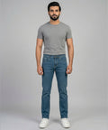 Men's Denim Tailored Fit- JP-2222 Greenish - Green - View 1