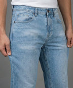 Men's Smart Baggy Denim - Ice Blue Jp-2097 - Blue - View 2