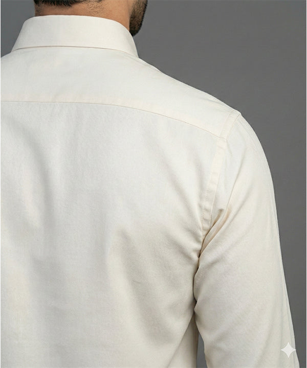 Men'S Dress Shirt - Beige Dsh-0292 - Beige - View 2