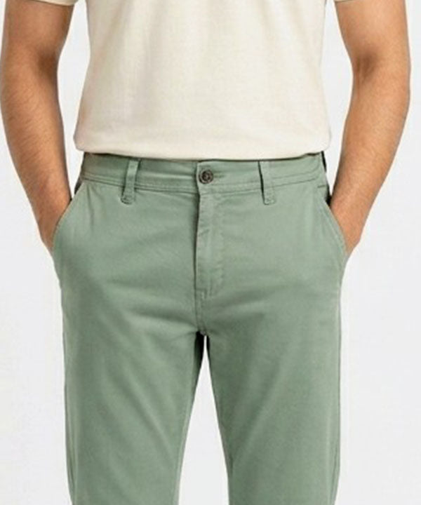 Men'S Chino Straight Fit- Green Cp-0552 - Green - View 2