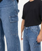 Men's Baggy Carpenter Denim - Blue Jp-1903 - Blue - View 2