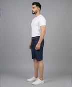 Casual Summer D-Blue Denim  Shorts- Br-0089 - Blue - View 2