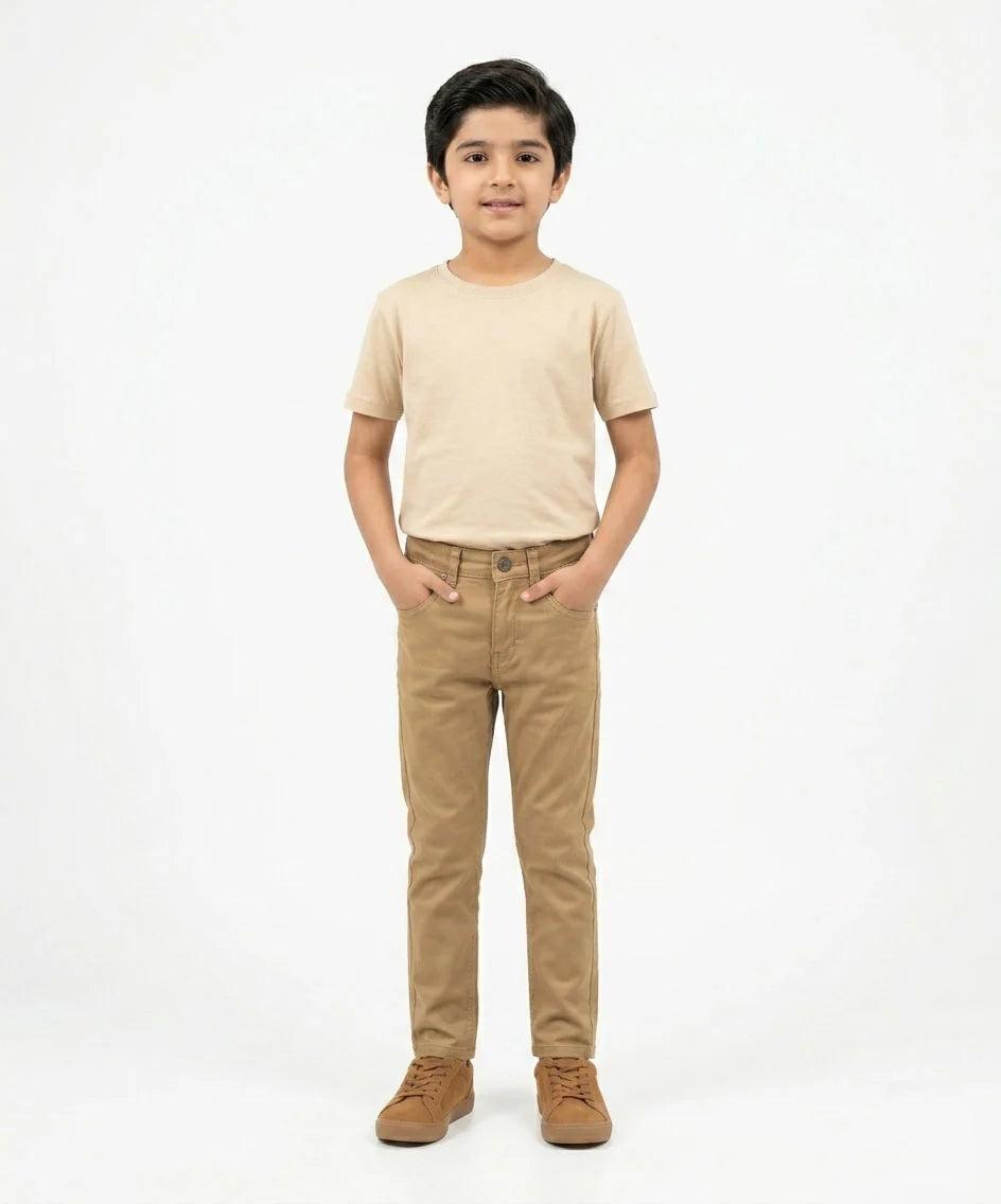 Boys Brown jeans pants- Bjp-0261