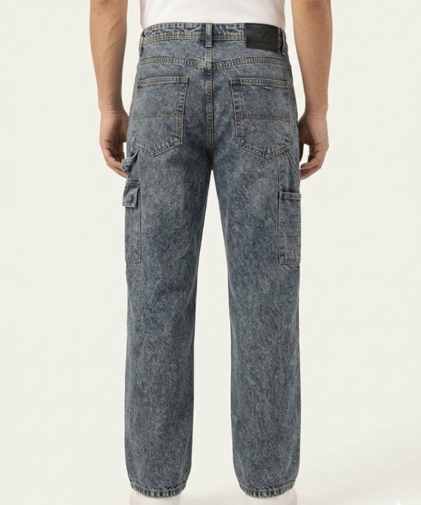 Men's Baggy Carpenter Denim - Jp-2207 NAVY - Navy - View 2