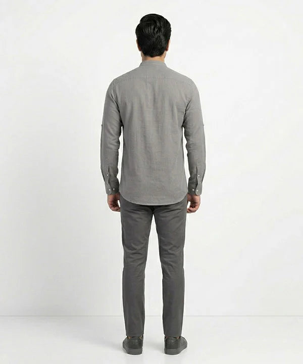 Men's Casual Shirt - Shc-1453 Grey