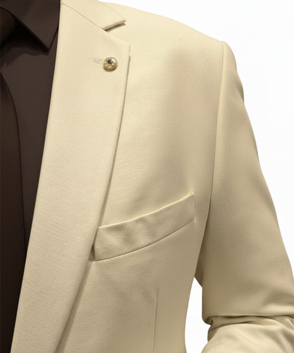 Formal Suit Gst-0124 Beige - Beige - View 2