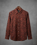 Men's Casual Shirt - Shc-1974 Printed Maroon - Maroon - View 4