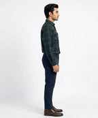 Men's Casual Shirt - Shc-1579 Green Chk