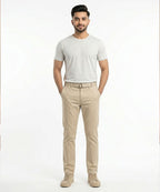 Men'S Chino Straight Fit- Beige Cp-0551 - Beige - View 2