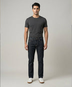 Men's Denim Straight Fit- Jp-2225 M-Black - Black - View 1
