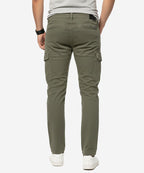 Men'S Cargo Six Pocket Trousers - Cp-0531 Green - Green - View 2