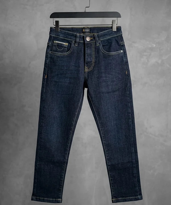 Boys Navy Blue Stretch Denim Jeans- Bjp-0304