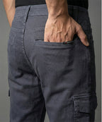 Men'S Cotton Pant 6 Pocket - Purple Cp-0685 - Purple - View 2