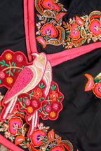 Black Grace - Dupatta - Black Embroidered Luxury Shawl - Buy Online Pakistan