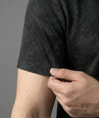 Men'S T-Shirt Collar Black Tsh-7025 - Black - View 2