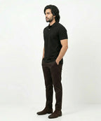 A|X Logo Self-Textured Basic Polo T-Shirt TSH-7163 Black