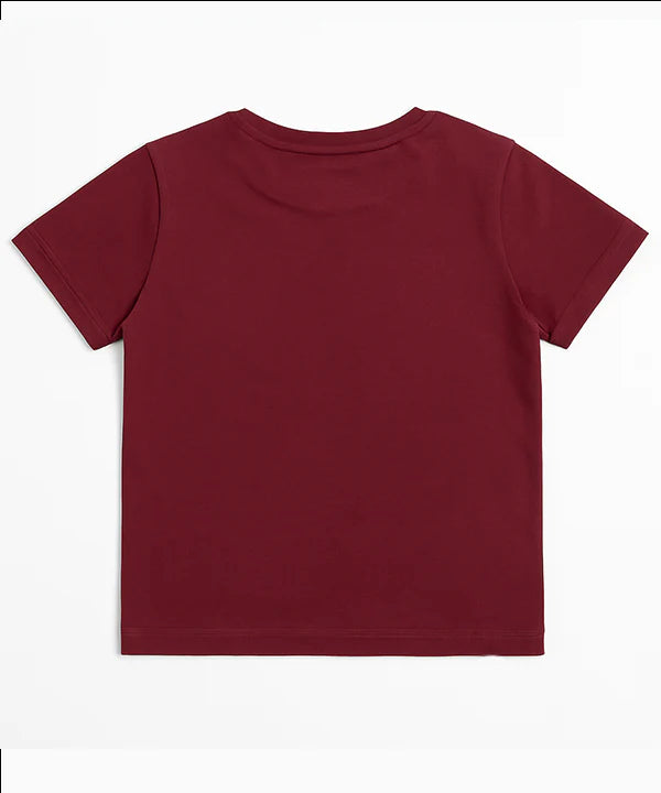 HR clothing Kids Tee's - Maroon BTS-1478