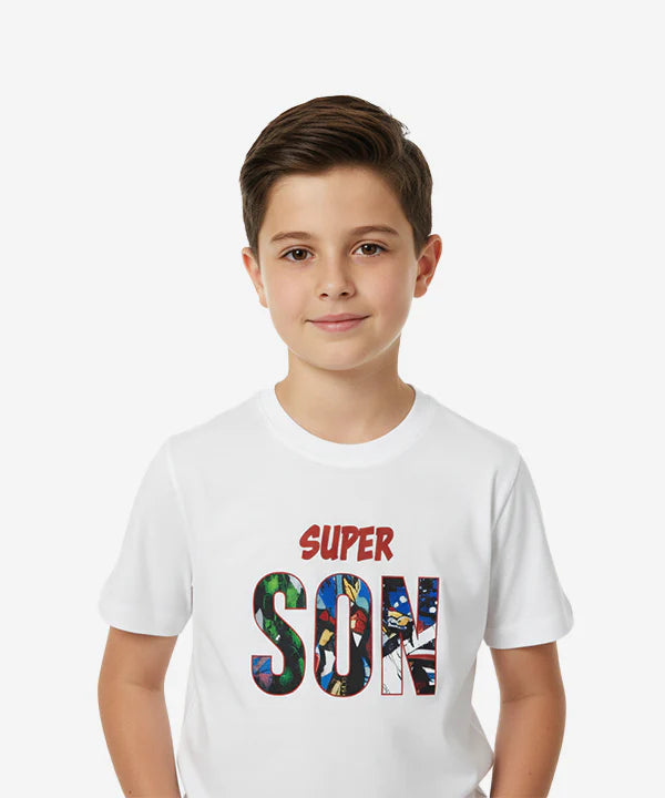 HR clothing Kids Super Son Tee's White BTS-1899
