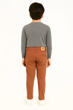Kids Cotton Chino Pant - Bcp-0034 Rust