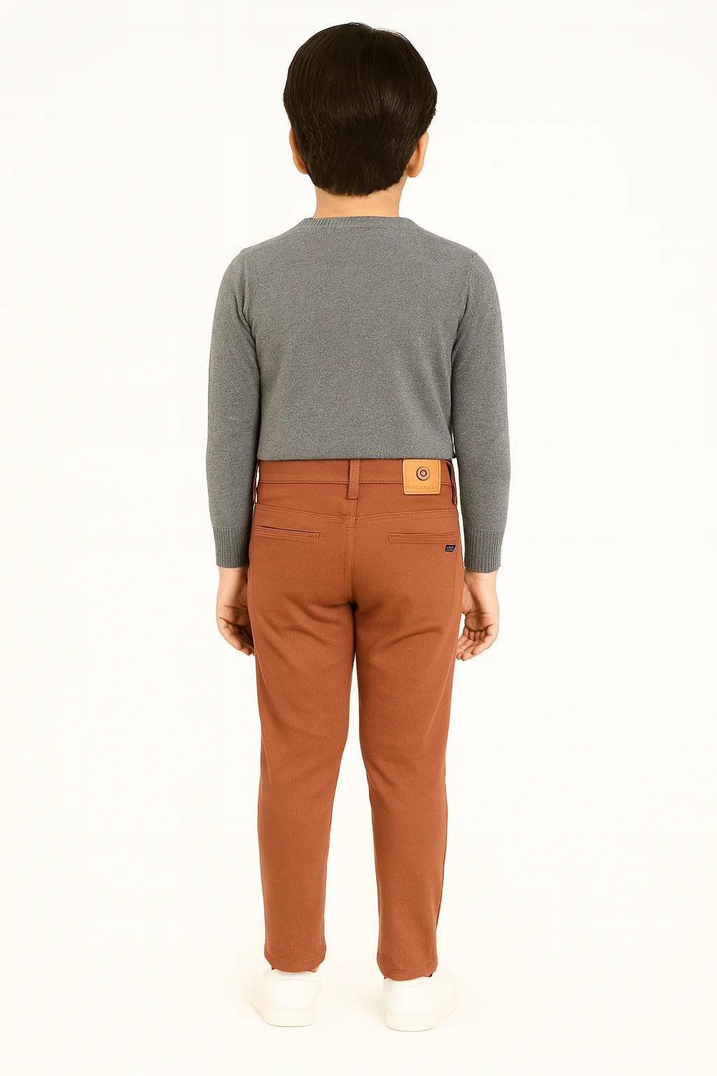 Kids Cotton Chino Pant - Bcp-0034 Rust