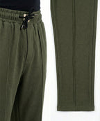 Men'S Baggy Waffle French Trousers - Green Lwr-0592 - Green - View 2