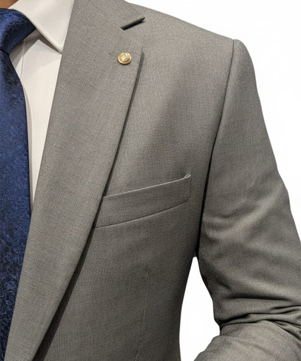 Formal Suit Gst-0124 Grey - Grey - View 2