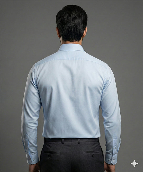 Men'S Dress Shirt - Sky Dsh-0292 - Sky - View 2