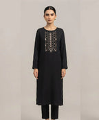 Women's Eastern Black Embroidered 2-Piece Suit 0006