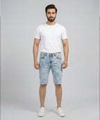 Casual Summer Multi Denim  Shorts- Br-0113 - Multi - View 1