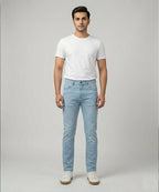 Men's Denim Straight Fit- Jp- 2226 Ice Blue - Blue - View 1