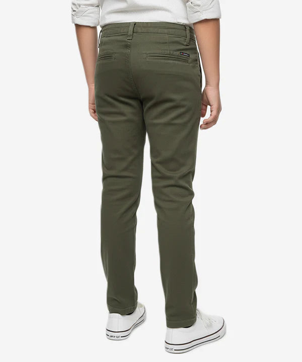 Kids Cotton Chino Pant - Bcp-0045 Green