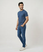 Men's Denim Tailored Fit- Navy JP-1820 - Navy - View 2