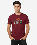 Men’S Super Dad T-Shirt – Maroon Tsh-5921 - Maroon - View 2