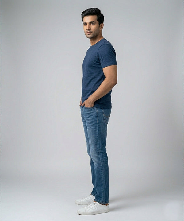 Men's Denim Smart Baggy- JP-2205 Blue - Blue - View 2