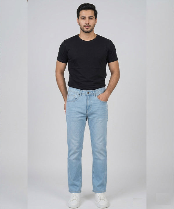 Men's Denim Tailored Fit- JP-2227 Ice Blue - Blue - View 1