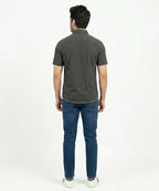 Men's Casual Grey Half Sleves Shc-2028