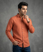 Men's Casual Shirt - Shc-1972 Orange - Orange - View 1